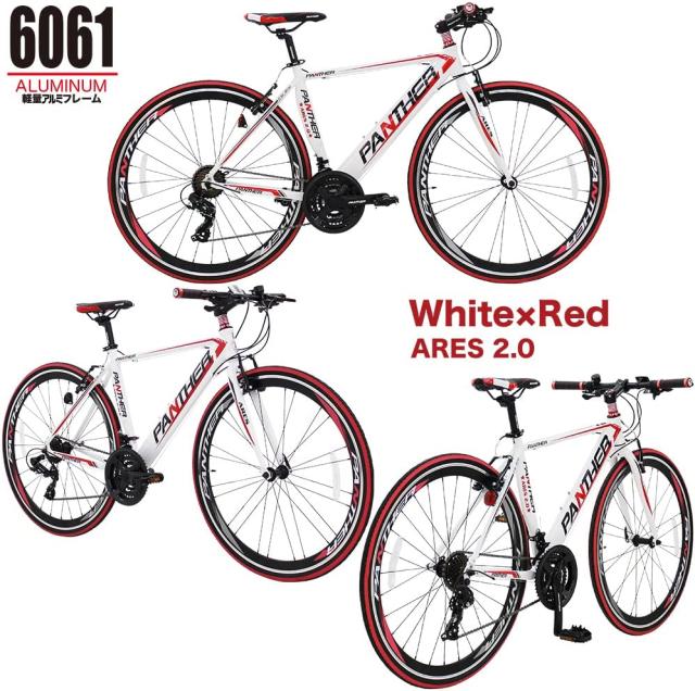 PANTHER (パンサー) クロスバイク 「Ares」 24段変速 超軽量異型アルミ